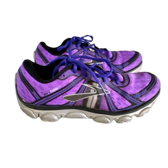 Brooks Pure Flow Purple Silver Running Shoes. Women's 8B - Picture 1 of 13